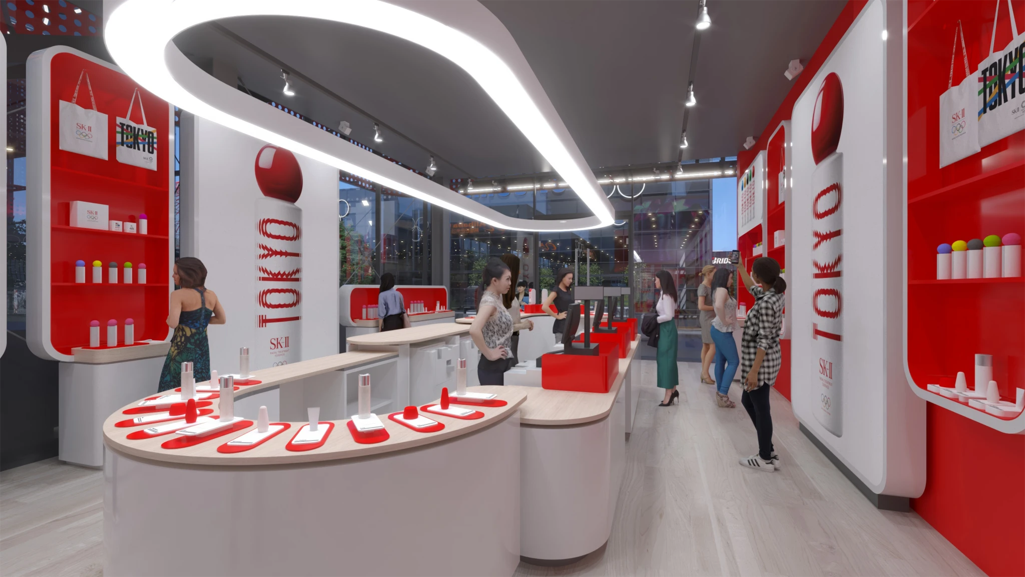 Olympic Showpavilion SK-II Store internal view