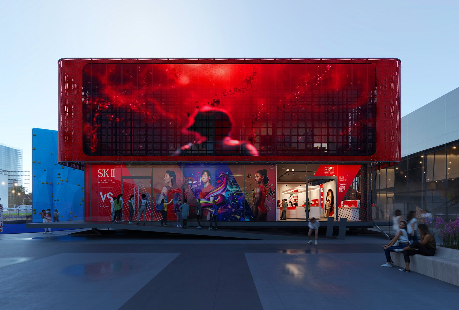 Olympics Pavilion Exterior screen