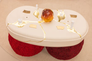 Sugidama inspired spheres to represent the fermentation process