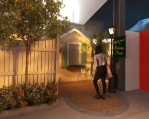 Mixed-Reality Simone Biles entrance